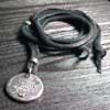 ROUND TOP LEATHER NECKLACE