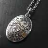 OVAL LILY COIN NECKLACE